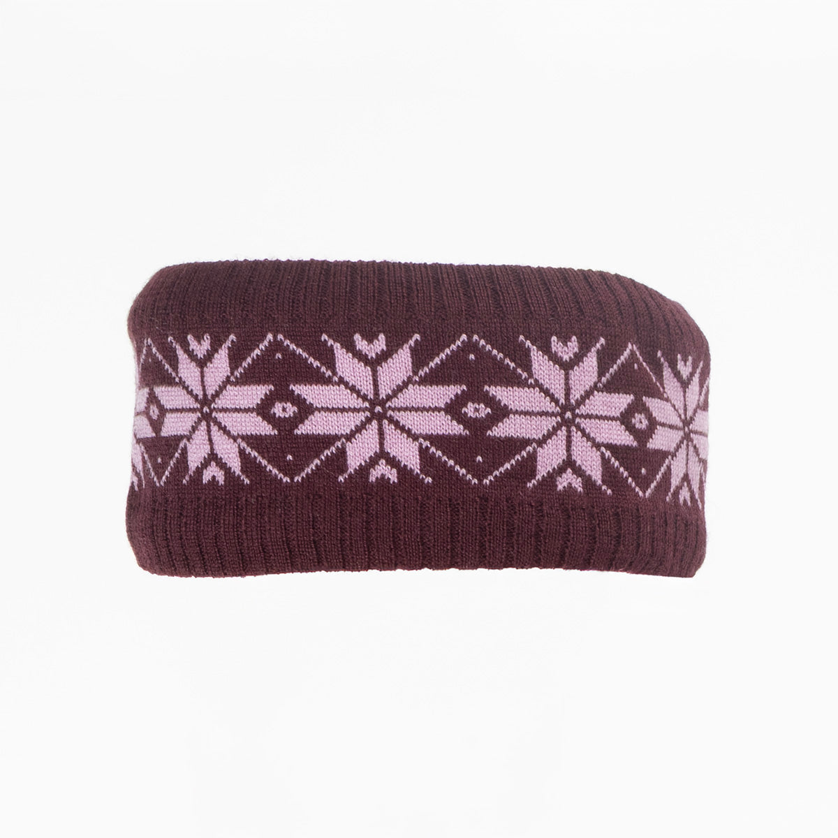 Headband-Selma-merino wool-burgundy