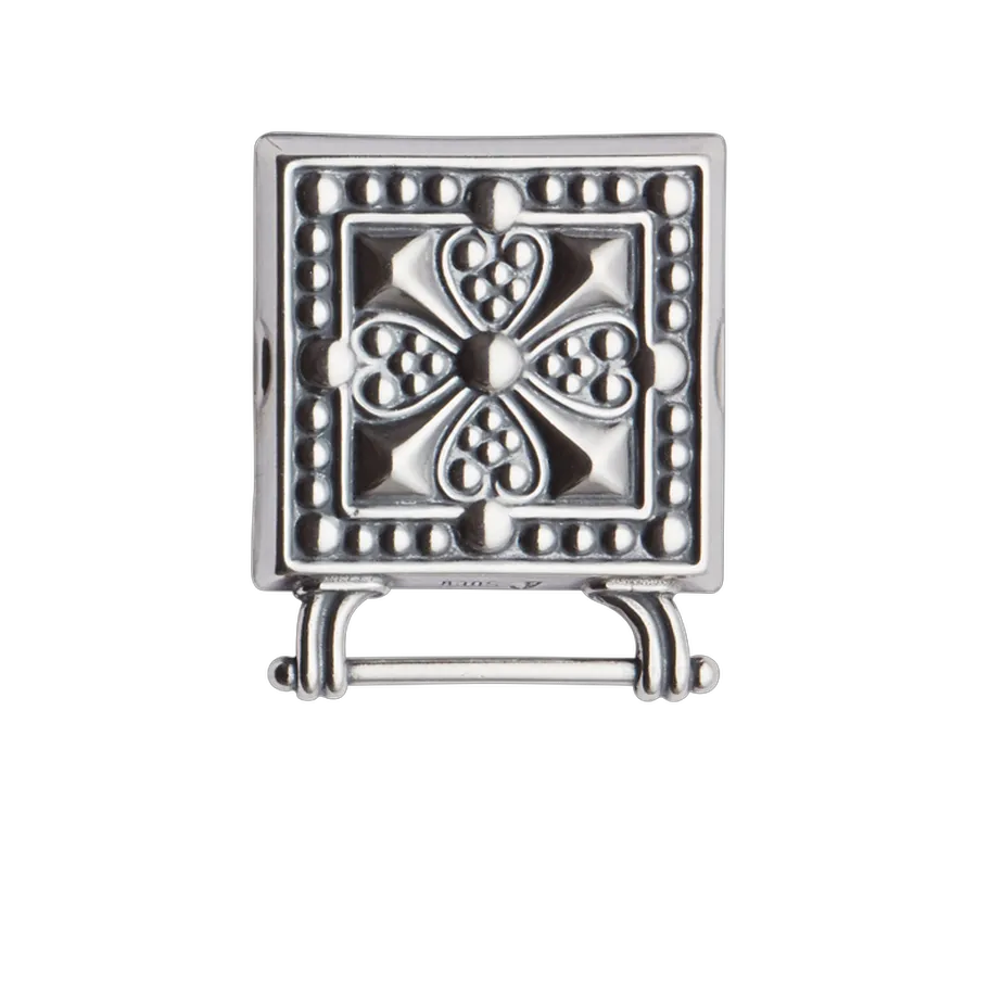 Purse plaque- 091146-#01-oxidized silver