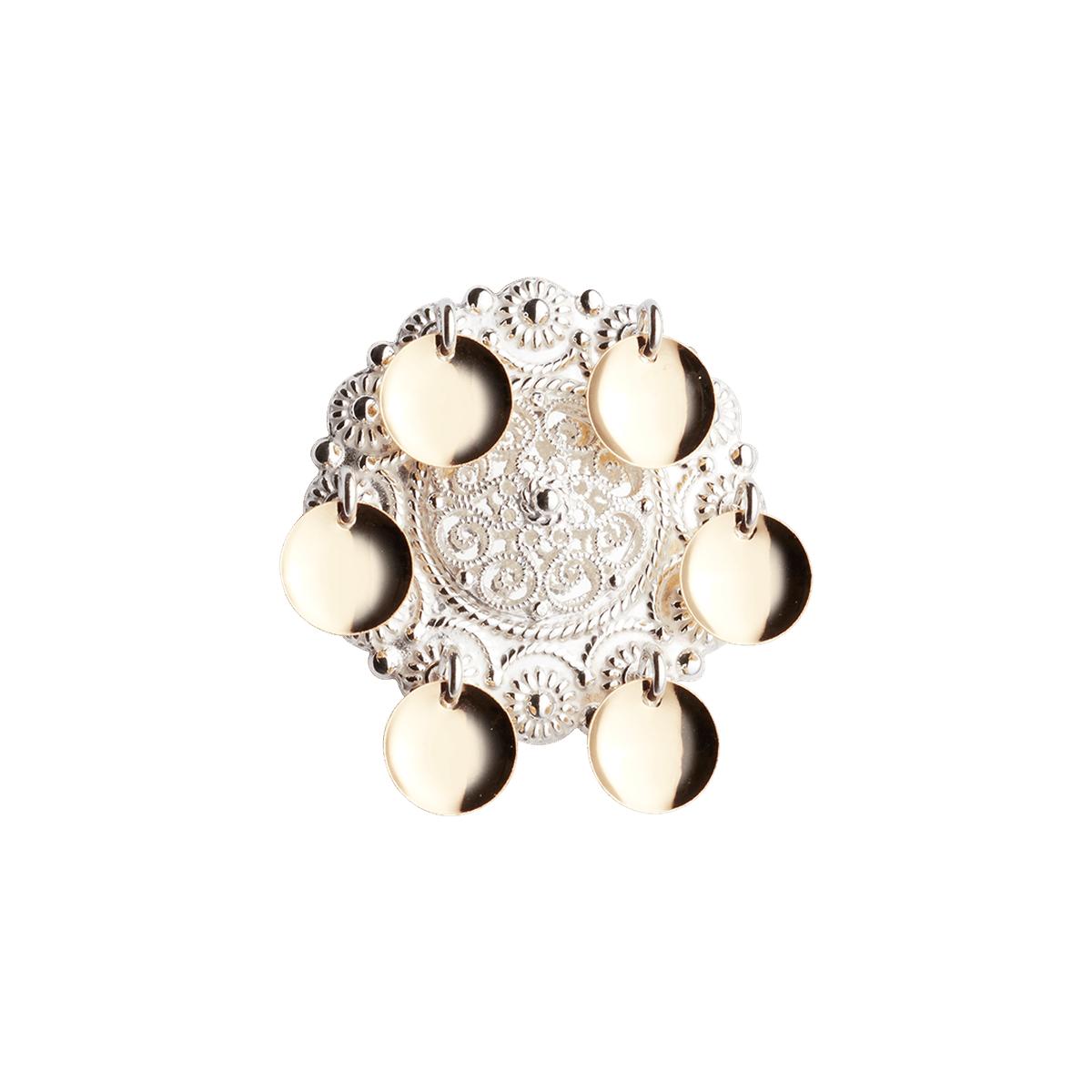 Brooch 107500-silver/gilded