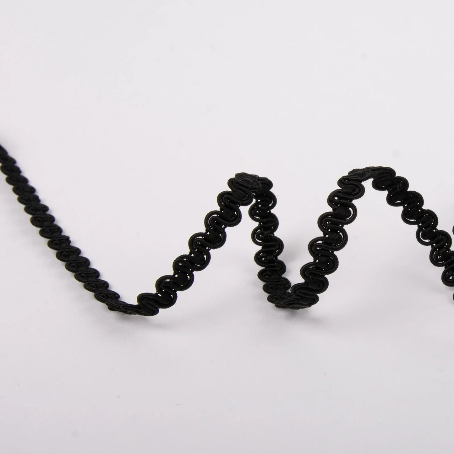 Braid trim/Agraman Bølgelinje 07mm-black 101
