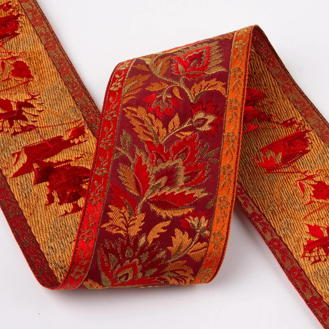 Jacq. Ruban Liseron 71mm-red/orange