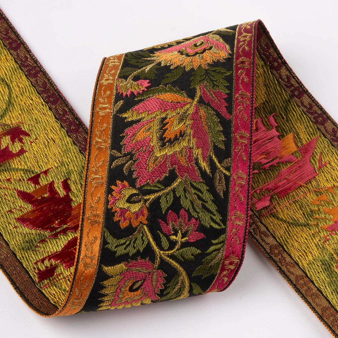Jacq. Ruban Liseron 71mm-black/pink