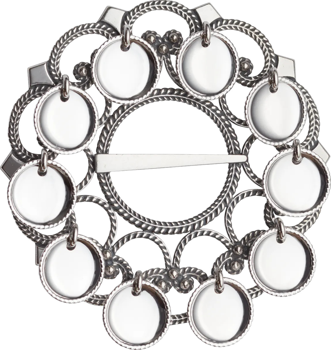 Brooch 178101-oxidized silver