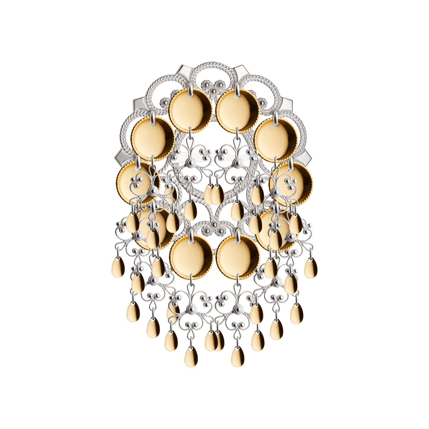 Brooch Dish #08-silver/gild silver