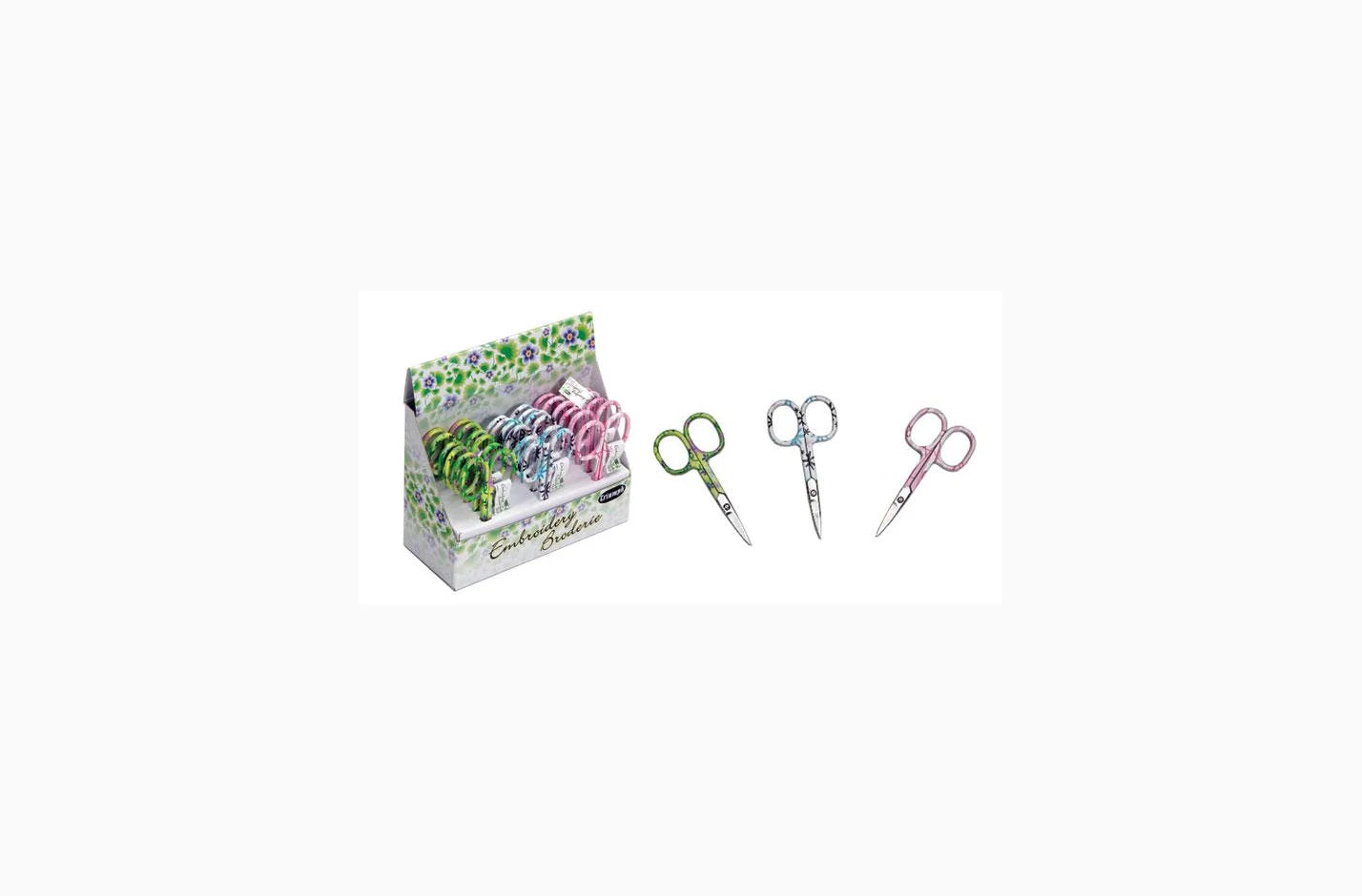 Embroidery scissors 100mm-floral