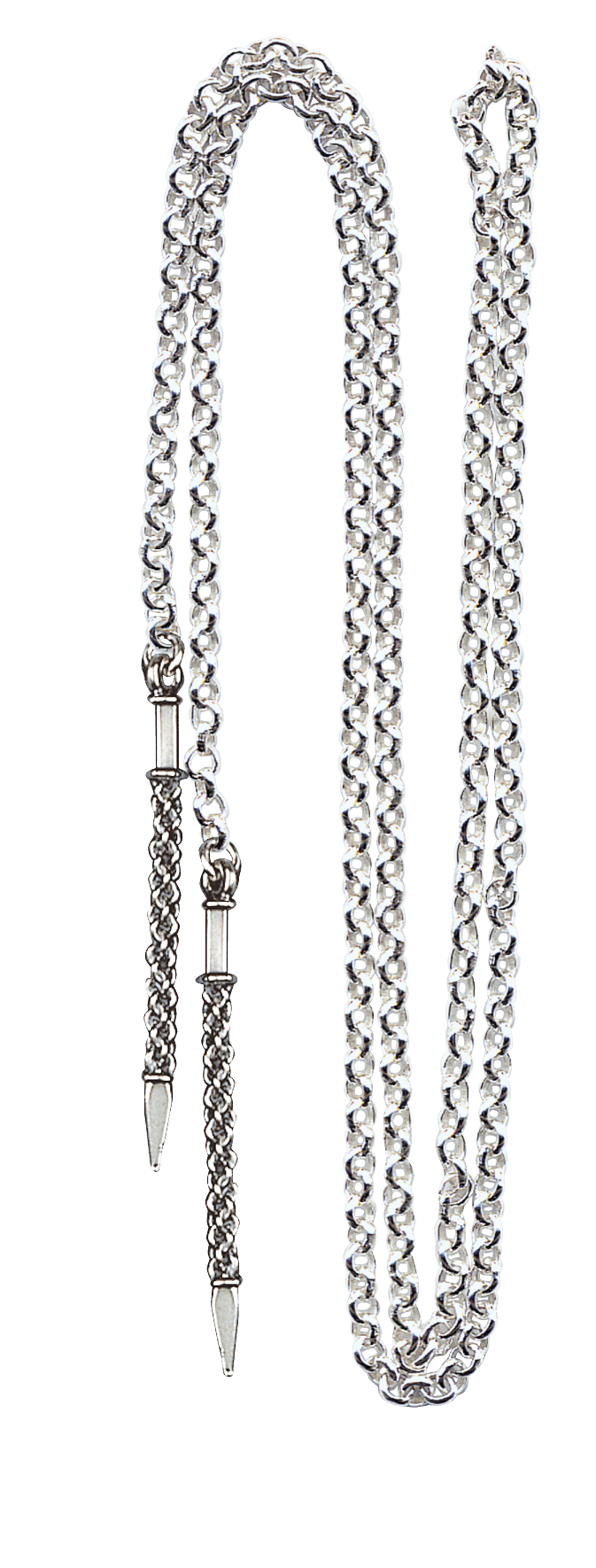 Eyelet chain-303191-#03-1.1 meter-oxidized silver