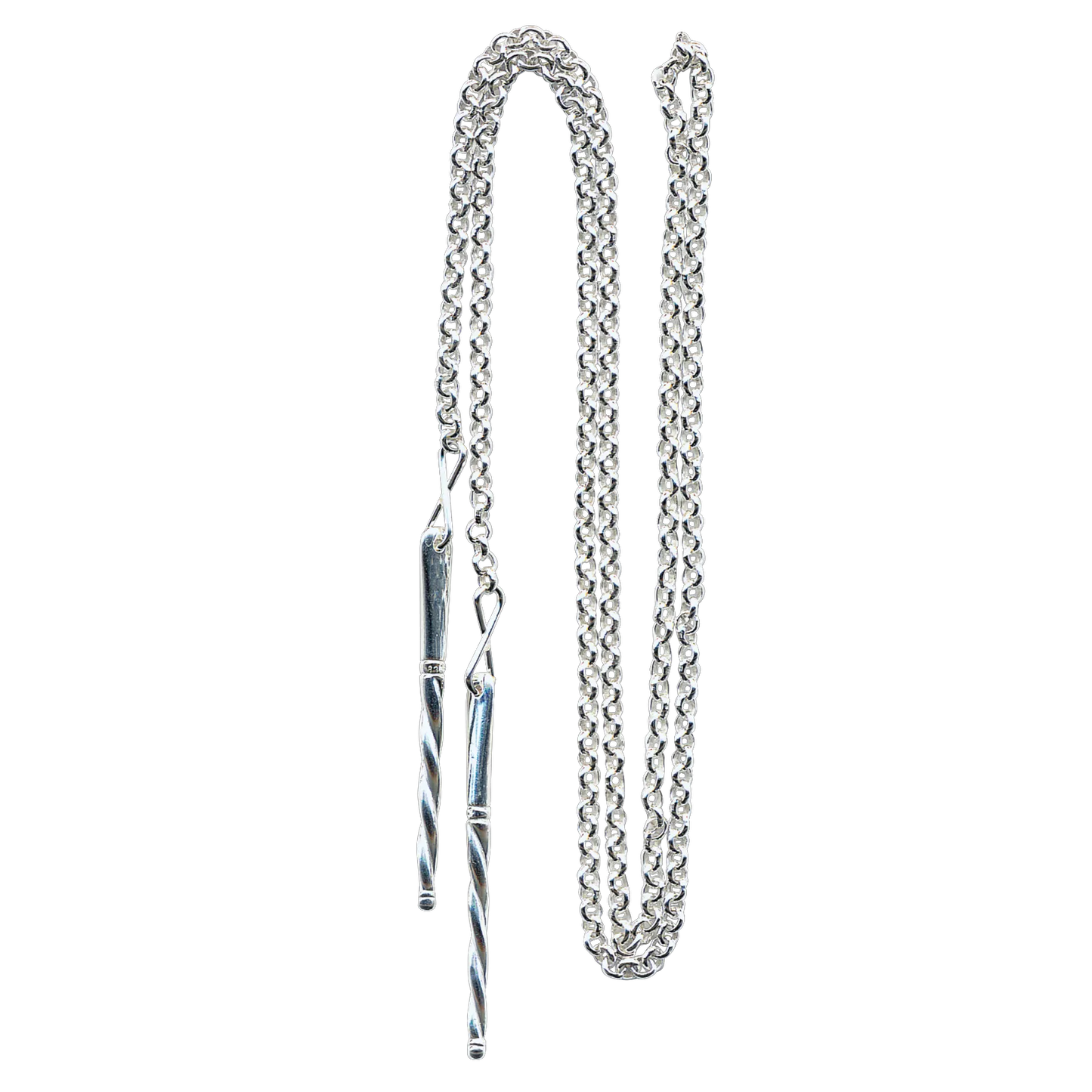 Eyelet chain-326490-#04-1 meter-silver