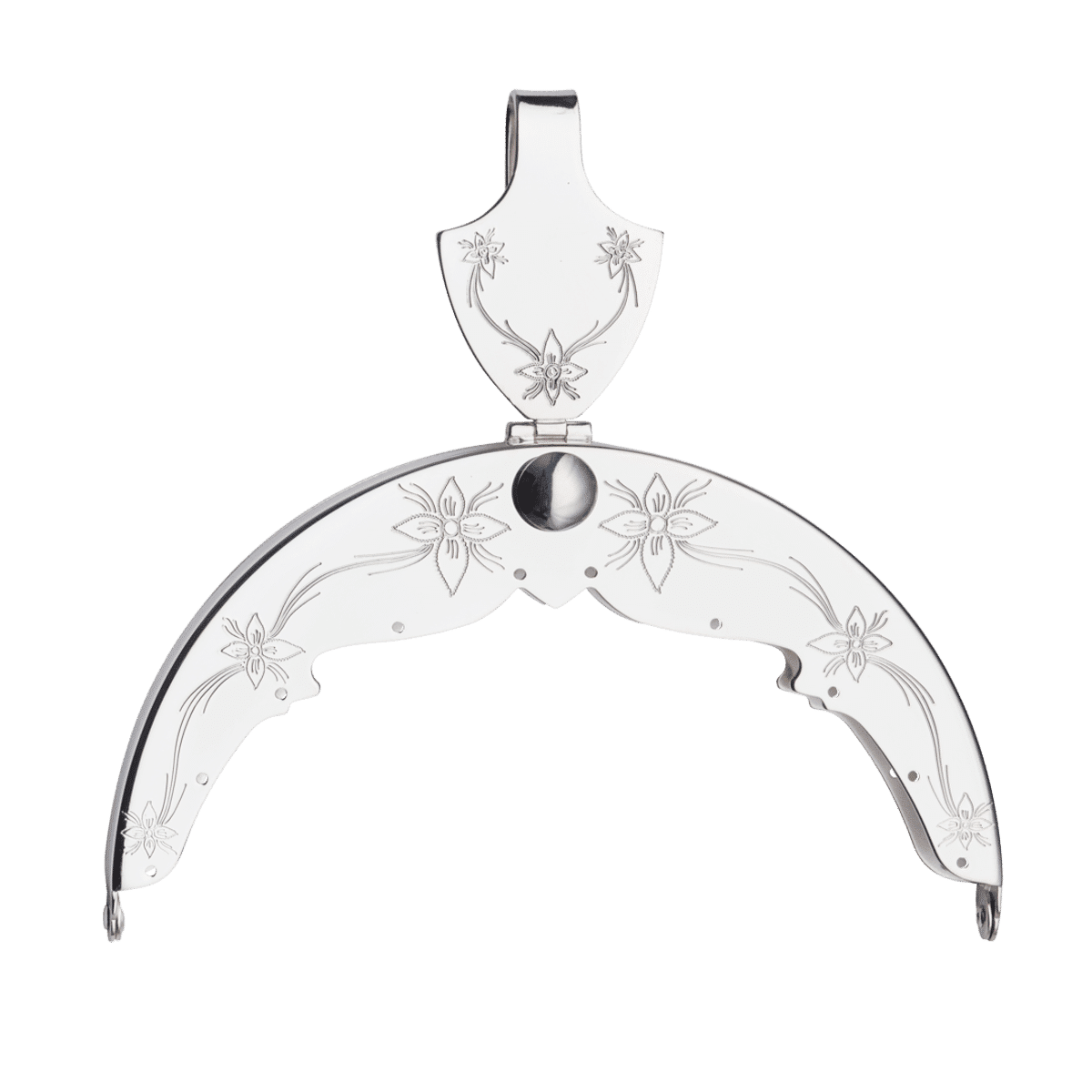 Purse clasp-331418-#05-Rogaland-silverplate/silver