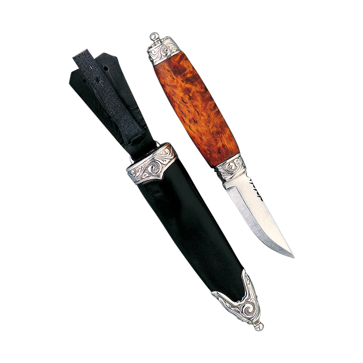 Bunad knife-Ola-360100-oxidized silver