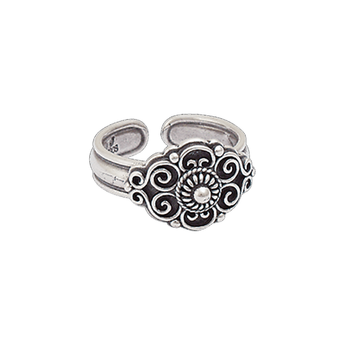 Ring 377100-filigree-oxidized silver