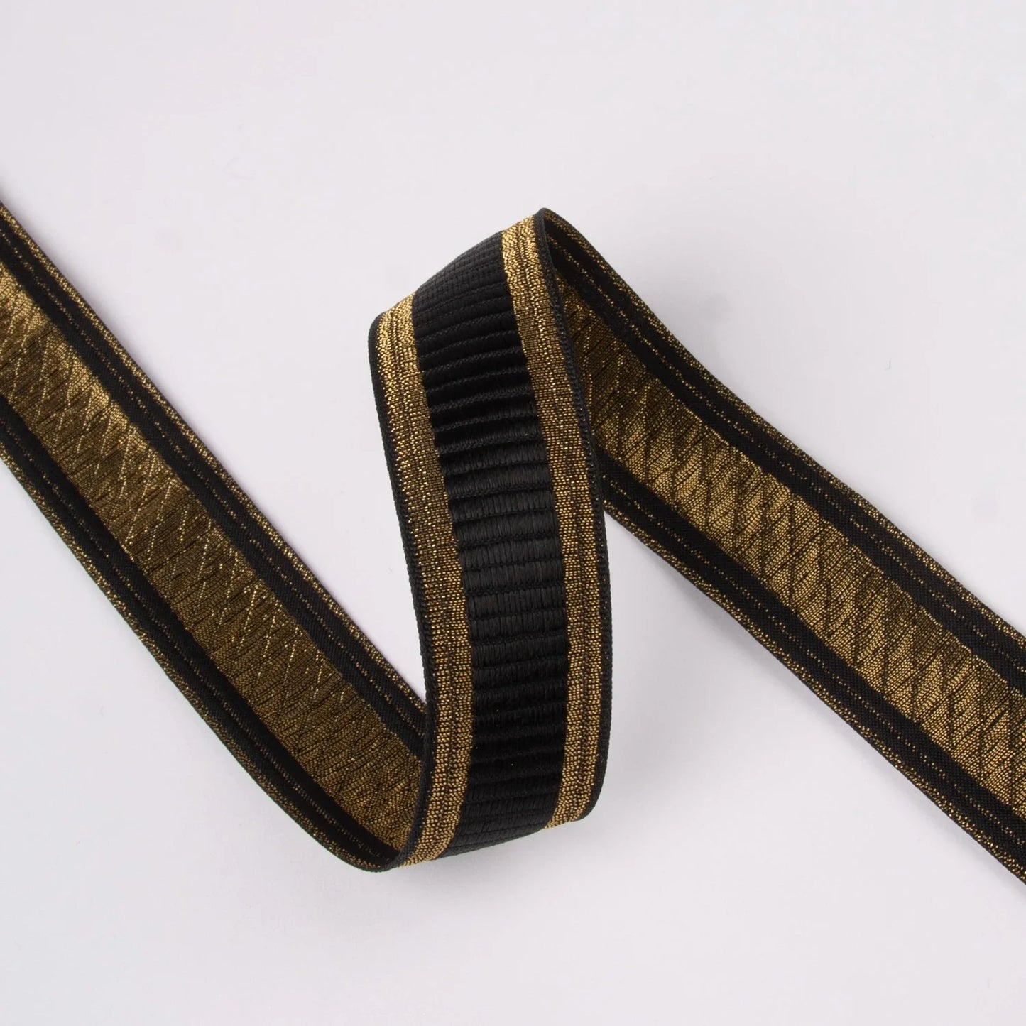 Jacq. Ruban Largeur 25mm-black/gold