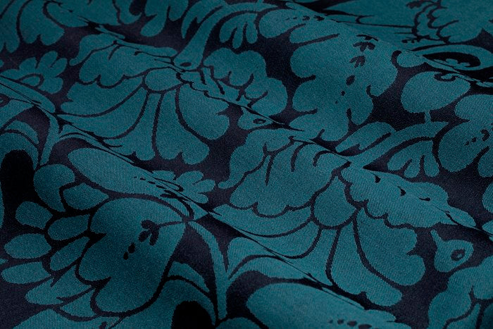 Wool-1700-talls Ulldamask 4213-150 cm wide-450 gr weight-blue/turquoise 730