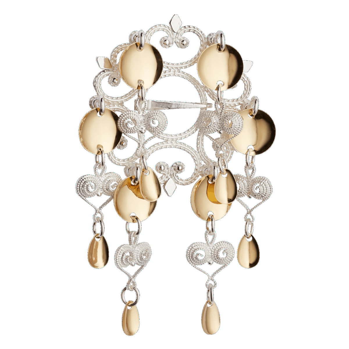 Brooch 432500-Nordland-silver/gilded silver
