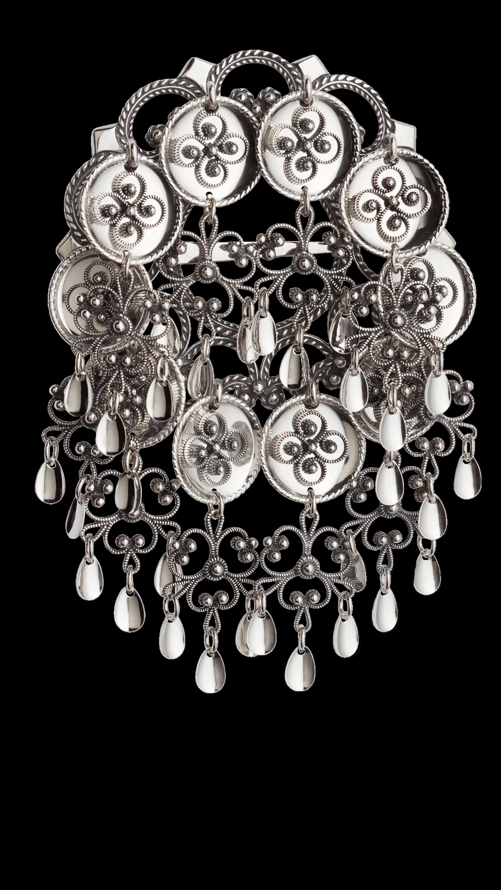 Brooch Dish 452100 #17-Rogaland-oxidized silver
