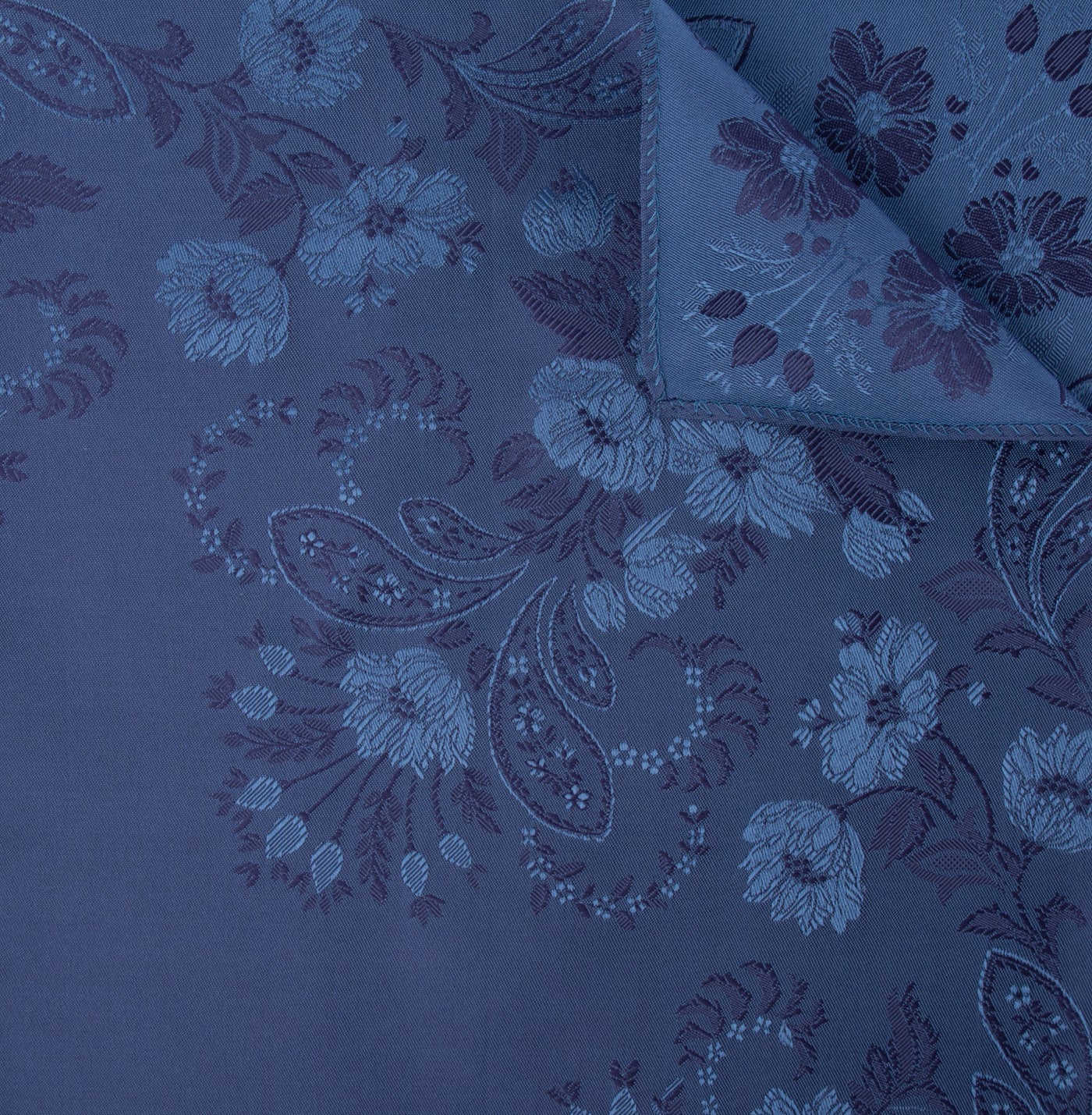 Tuva *080* silk scarf 65cm x 65cm-blue