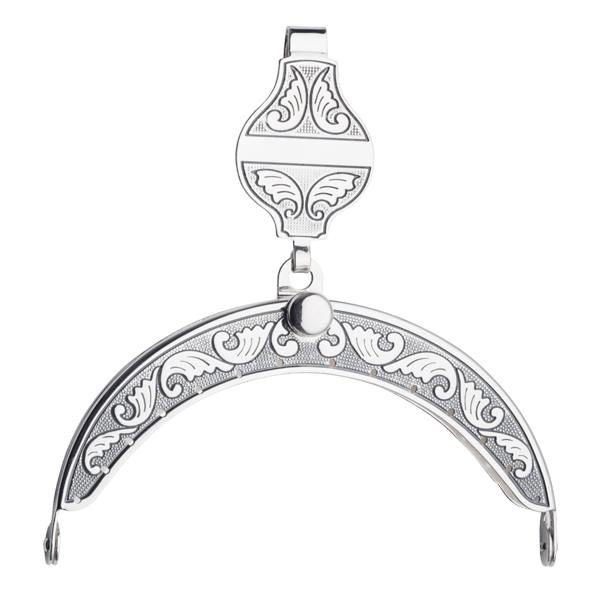 Purse clasp-537100-#20-oxidized silverplate