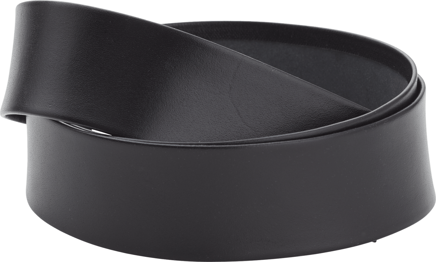 Leather belt 5cm-black