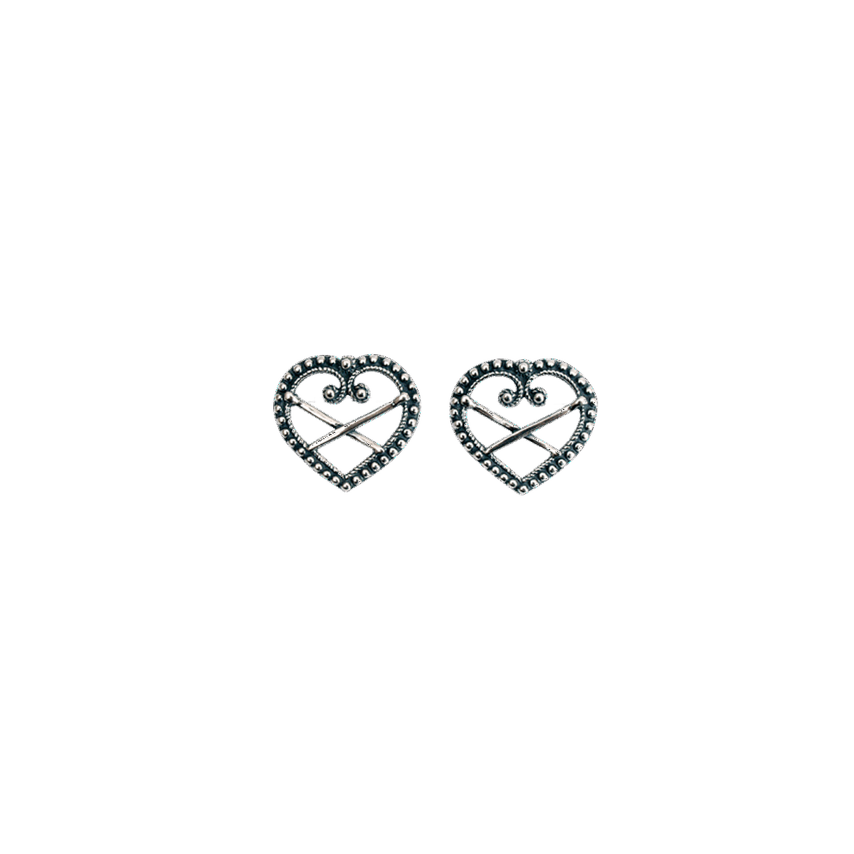 Earrings-Østfold-oxidized silver