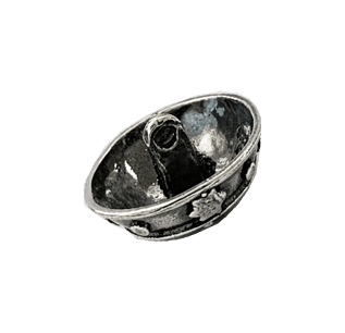 Button 565209-Troms bunad 19mm-oxidized silver