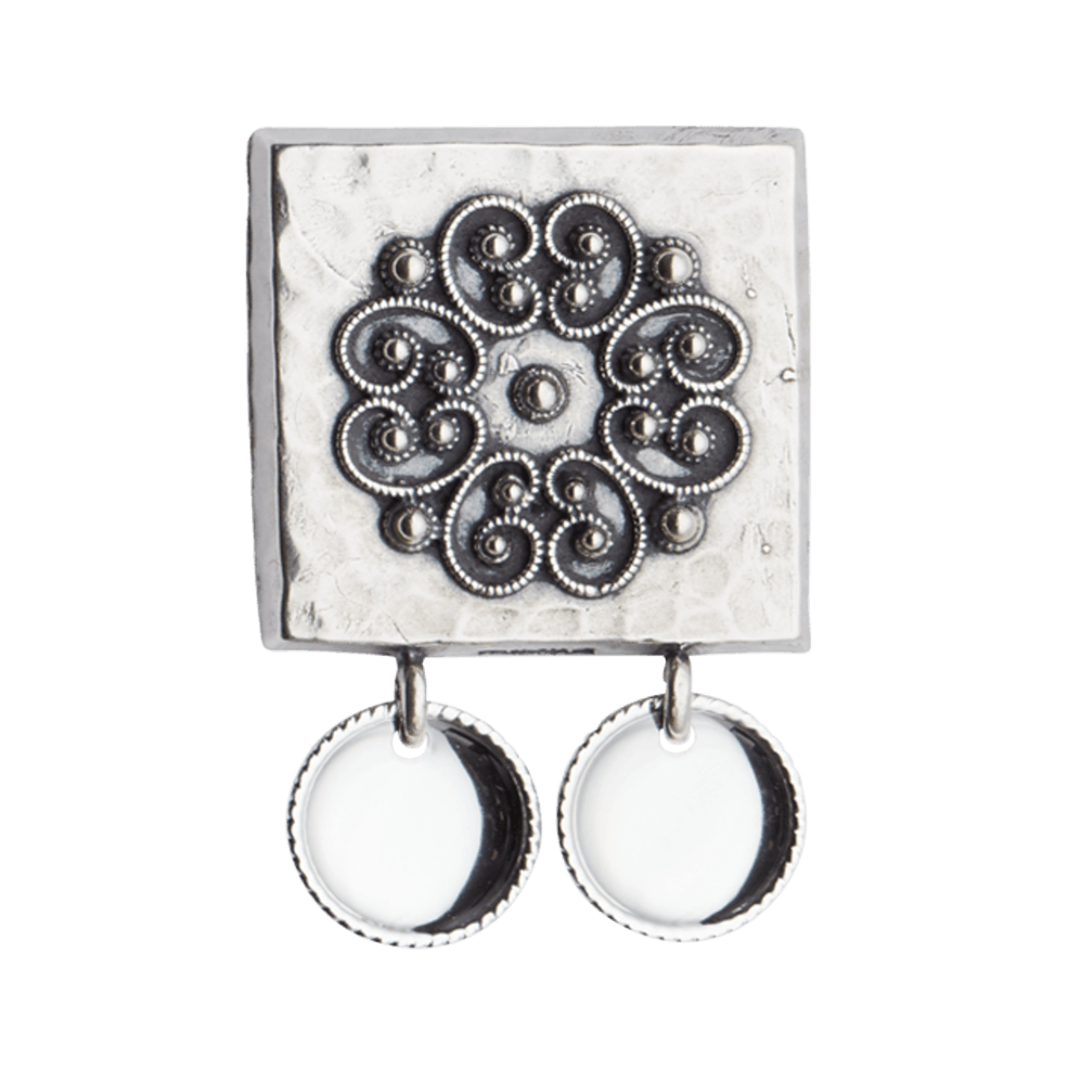 Belt plaque 627101 #07-Rogaland-oxidized silver