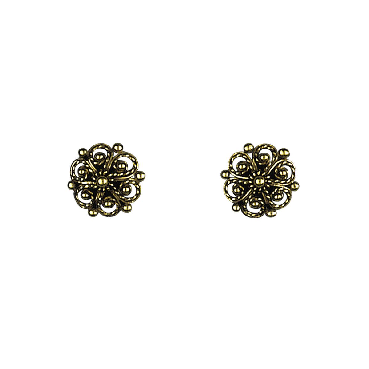 Earrings #02-antique gilded