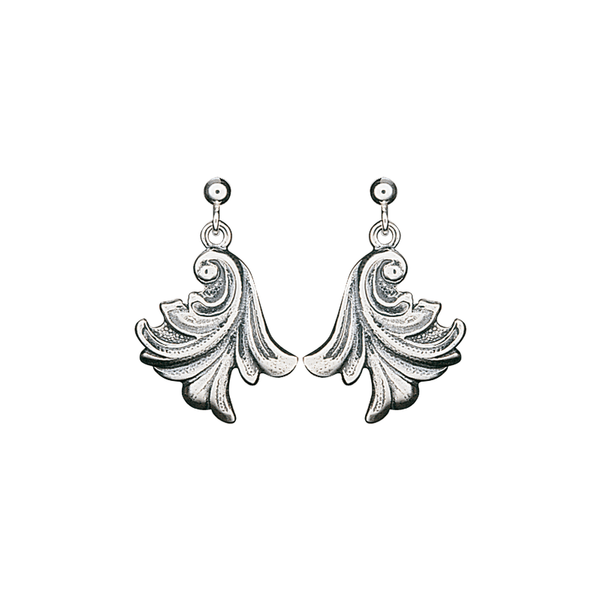 Earrings 724111-Vestfold-oxidized silver