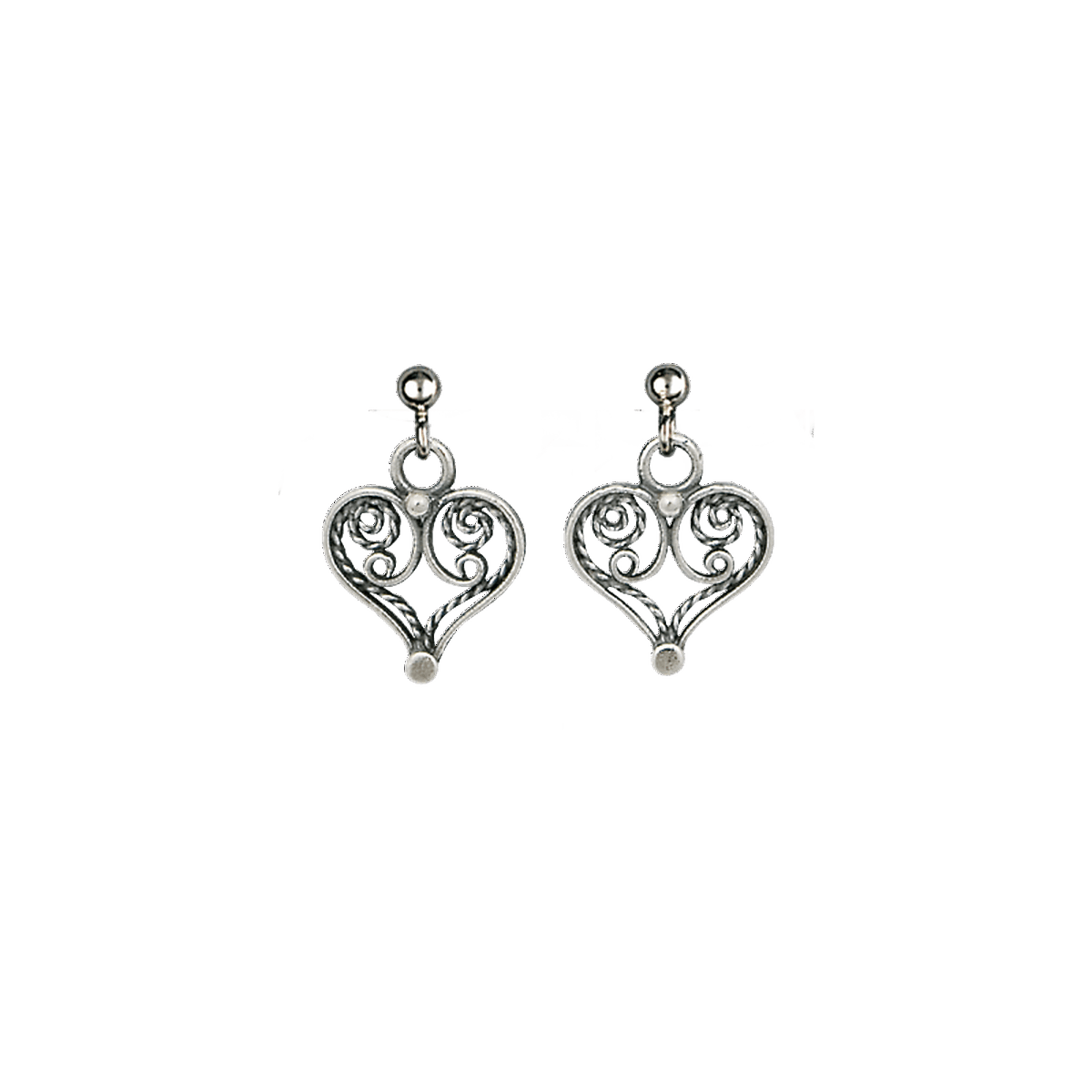 Earrings 738111-Hallingdal-oxidized silver