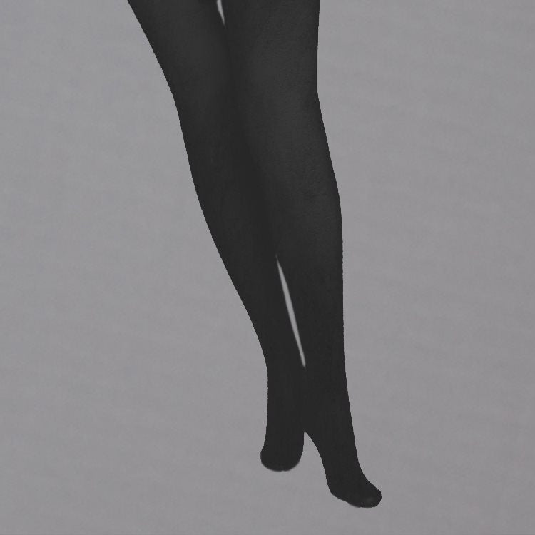 Women's bunad tights-cotton-black
