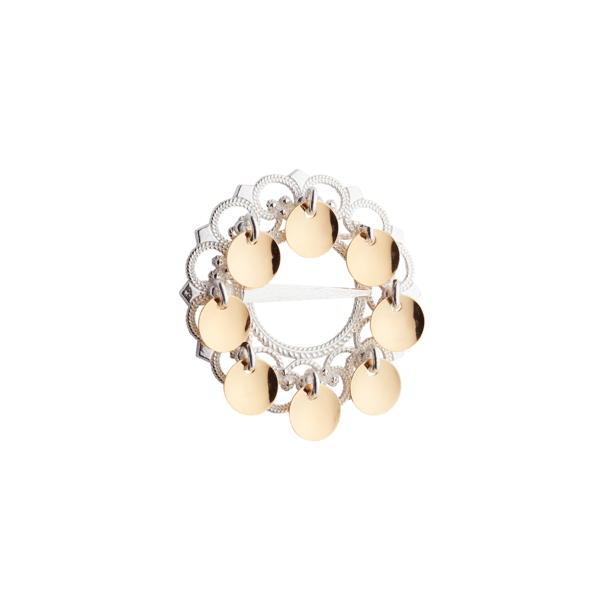 Brooch 901500-silver/gilded silver