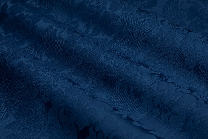 Wool-Klassisk Ulldamask 9910-150 cm wide-440 gr weight-medium blue 780