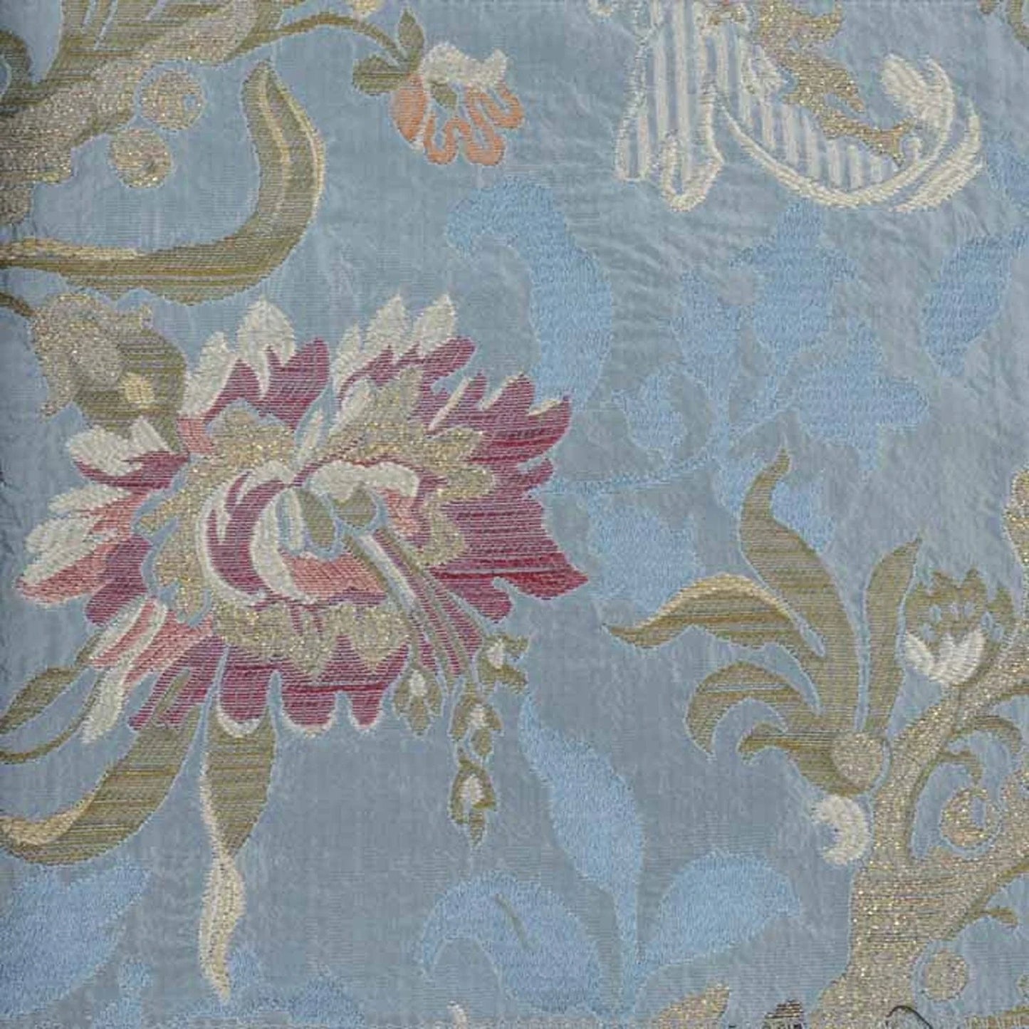 Balmorial lampas silk 140cm-blue