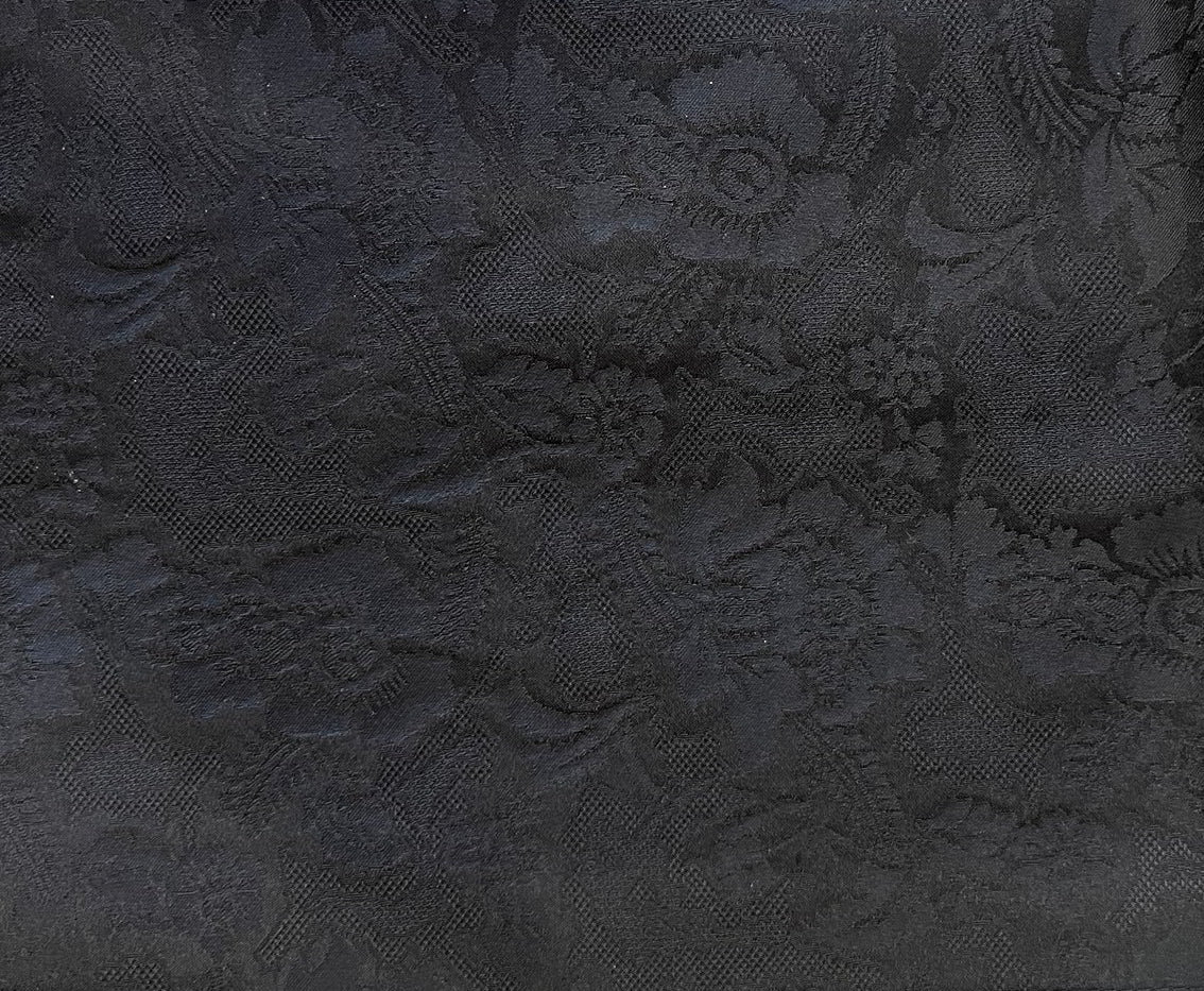 Silk fabric-Damsgaard-100% silk-140 cm wide-black