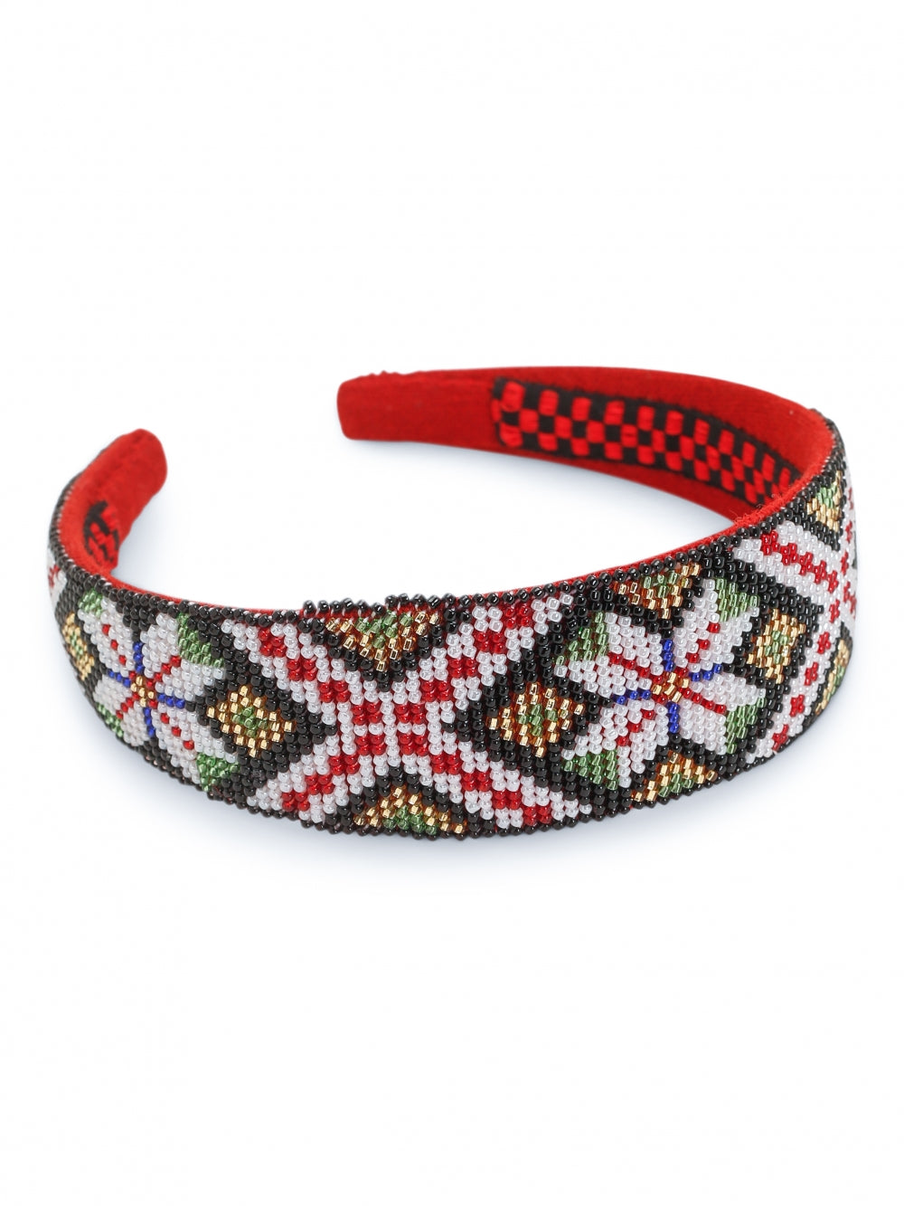 Headband-Hardanger C-beaded
