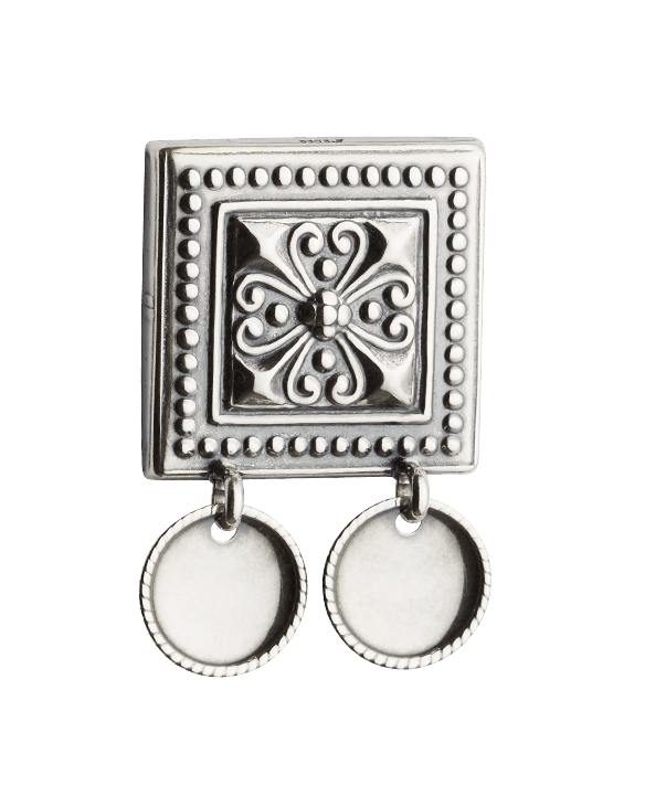 Belt plaque 650101-oxidized silver