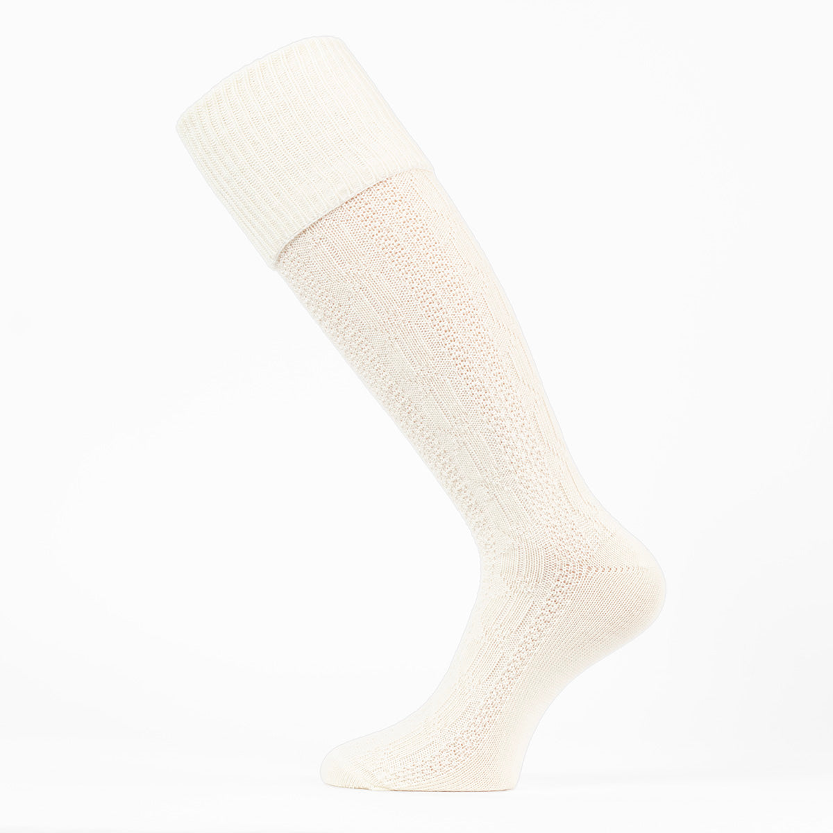 Men’s Bunad kneesocks-wool-white-size 40/42