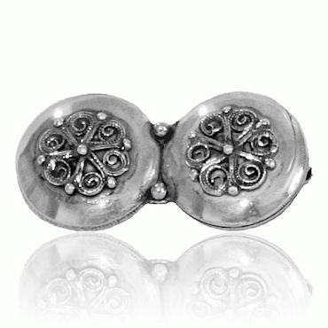 Neck pin-#04-oxidized silver