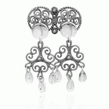 Neck pin-#50-oxidized silver