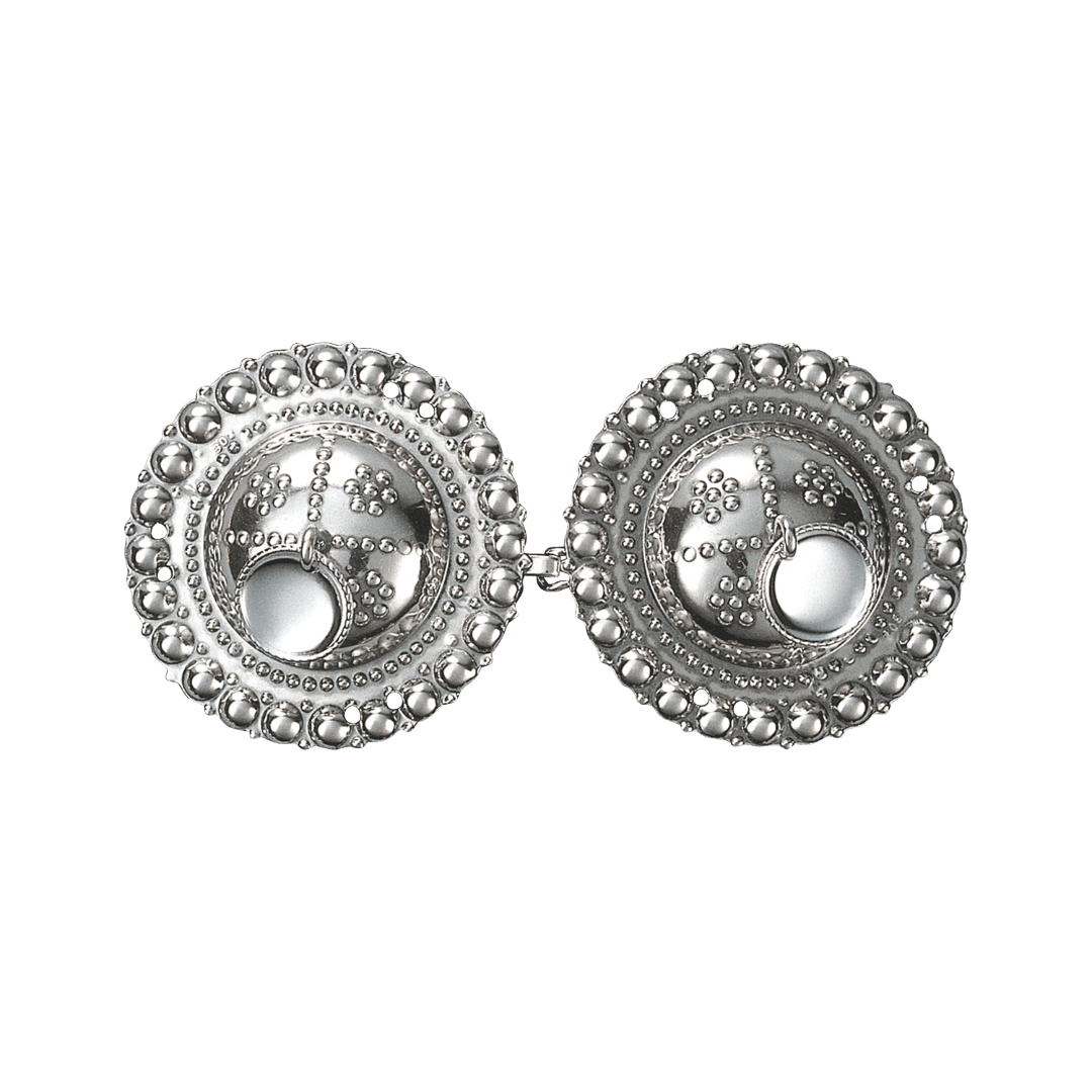Belt buckle 013191 #02-for leather belt-oxidized silver