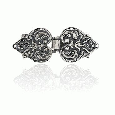 Cape buckle 1218330 #03-Vestfold-oxidized silver