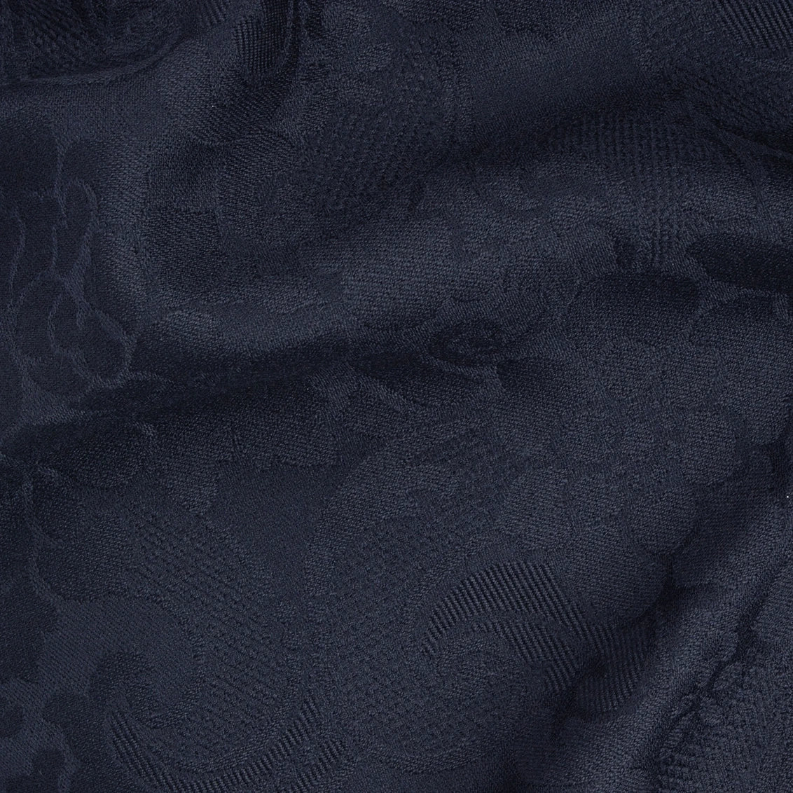 Wool-Damask Gudrun-150 cm wide-410 gr weight-dark blue 929