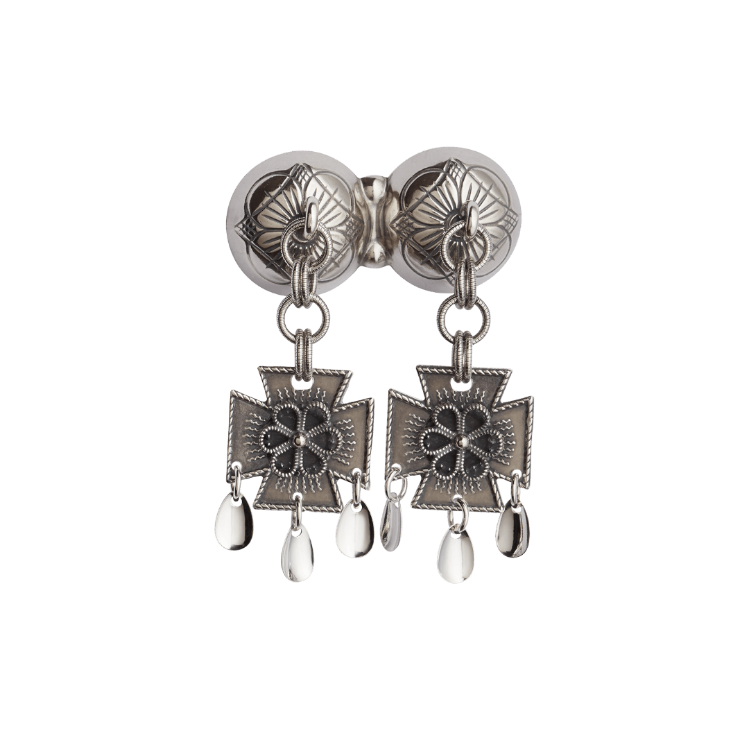 Neck pin-125100-oxidized silver