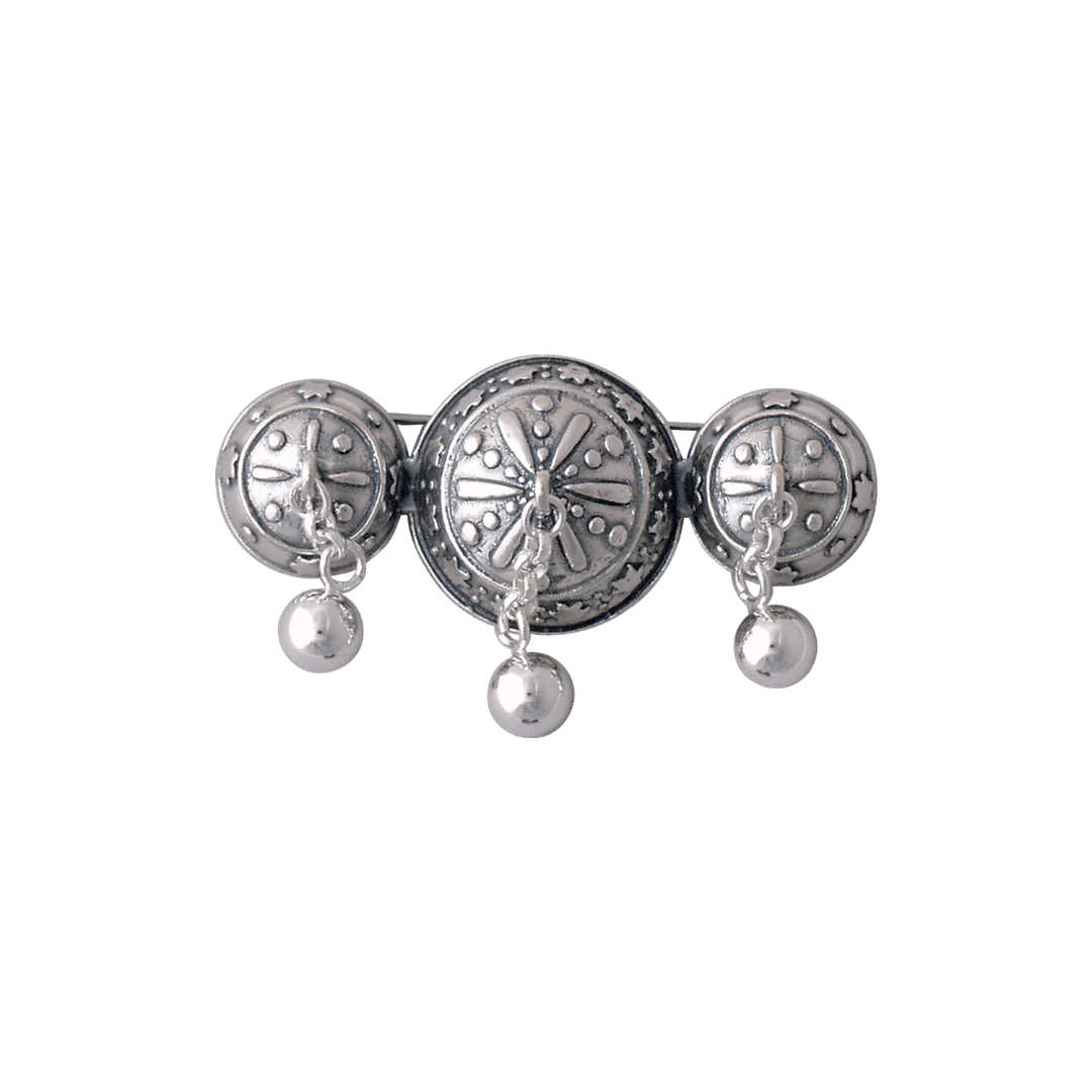 Neck pin 565205-Troms bunad-oxidized silver