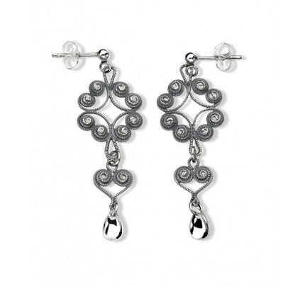 Earrings-609-#105-Nordland-oxidized silver