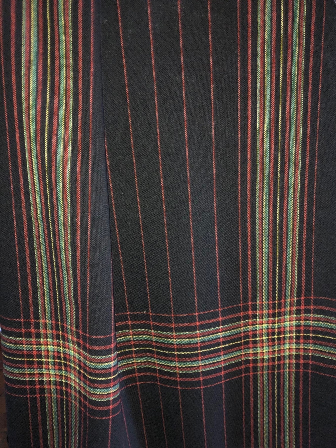 Apron piece-Sogn 1-wool-black/red/green