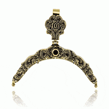 Purse clasp-#08-Romerike-brass