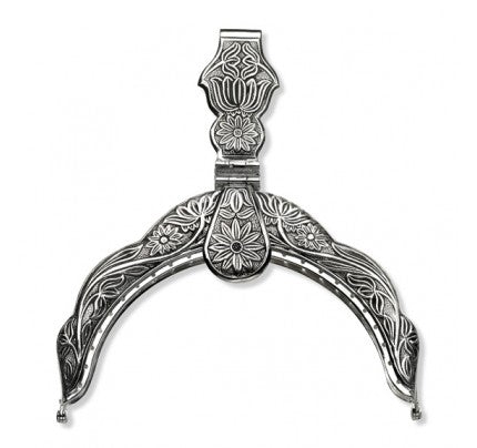 Purse clasp-636-Nordland-oxidized silverplate