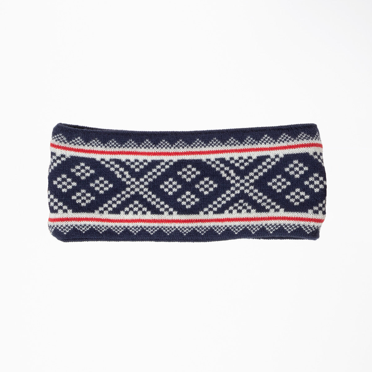 Headband-Gullfjell-wool-navy setesdal pattern