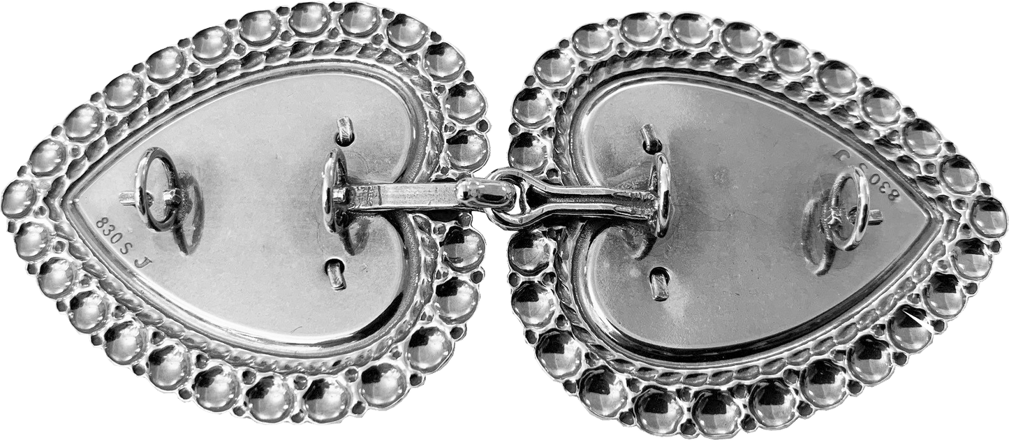 Belt buckle-002196 #06-for leather belt-oxidized silver