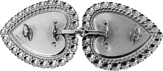 Belt buckle-002196 #06-for leather belt-oxidized silver