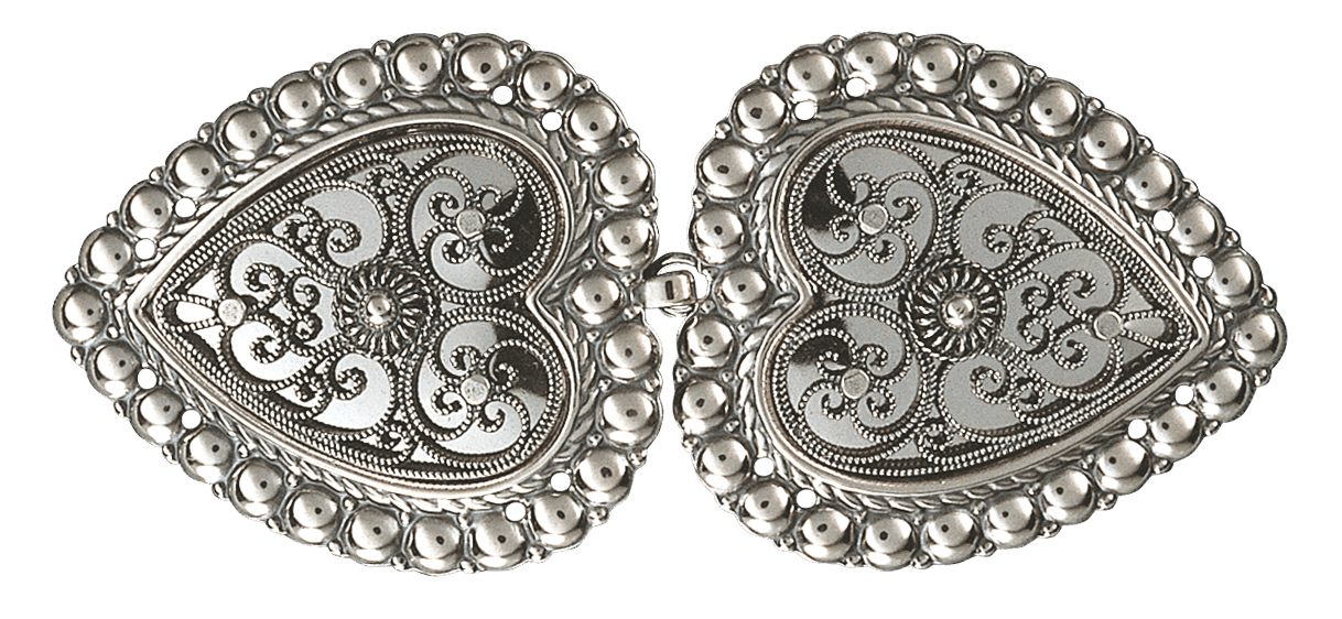 Belt buckle 002106 #06-to sew on cloth belt-oxidized silver